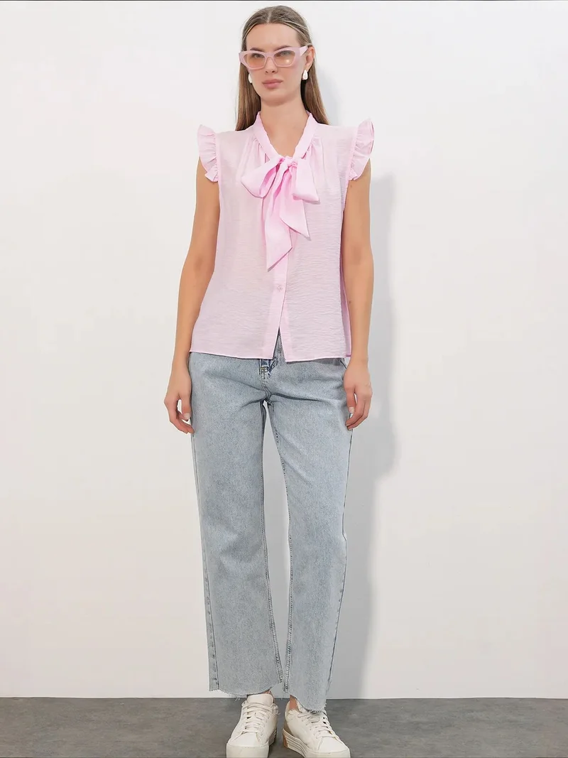 Big Dart Powder Pink BDART Viscose Nylon Shirt for Women | Best Price UAE