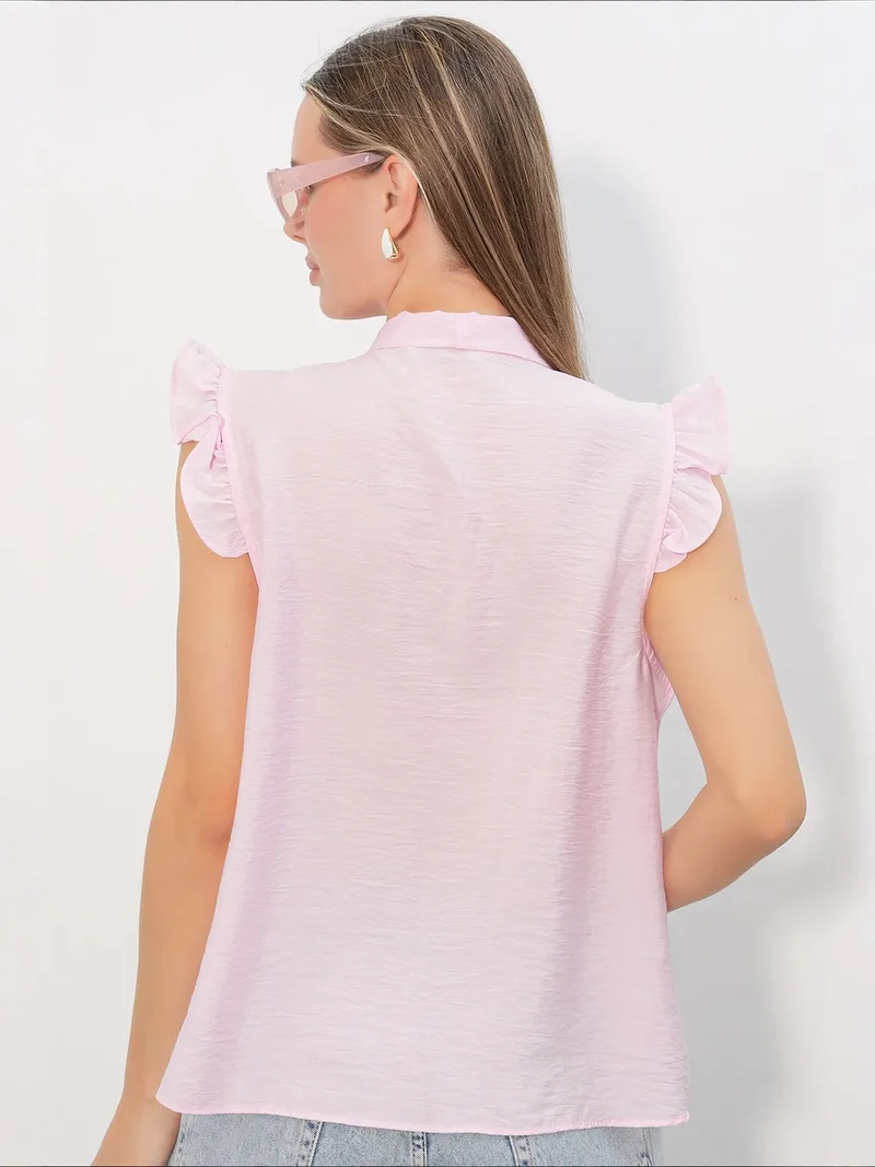Big Dart Powder Pink BDART Viscose Nylon Shirt for Women | Best Price UAE