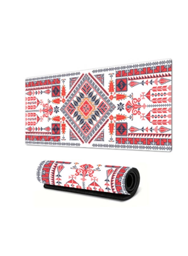 Gaming Mouse Pad with Stitched Edges | Non-Slip Rubber Base Gaming Mouse pad | Extended XL Mousepad with Anti-Slip Base | Cool Desk Pad for Keyboard and Mouse - Image 1