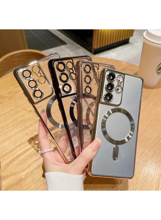 S-TOP Case For Samsung Galaxy S21 5G Electroplated Frame MagSafe Magnetic Phone Case - Image 4