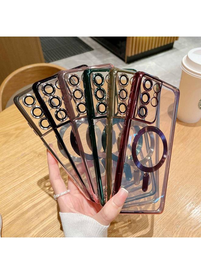 S-TOP Case For Samsung Galaxy S21 5G Electroplated Frame MagSafe Magnetic Phone Case - Image 3