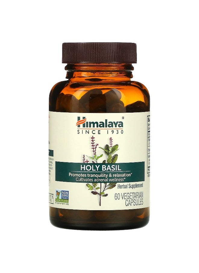 Himalaya Himalaya, Holy Basil, 60 Vegetarian Capsules  - Image 3