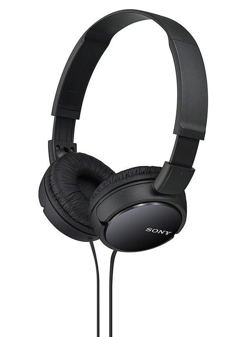 سوني سماعات رأس ديناميكية قابلة للطي طراز MDR-ZX110 أسود - Image 1