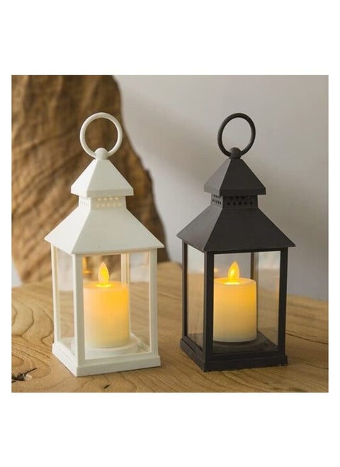 Ramadan Lantern with LED Candle, Warm Ramadan Decoration for Home