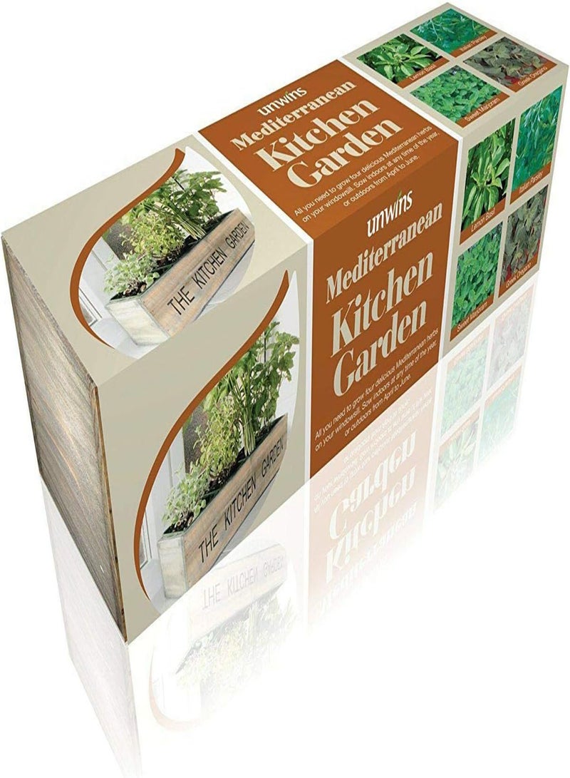 GGOOT Mediterranean Kitchen Garden Kit Seed Grow Your Own Limone basilico prezzemolo origano
