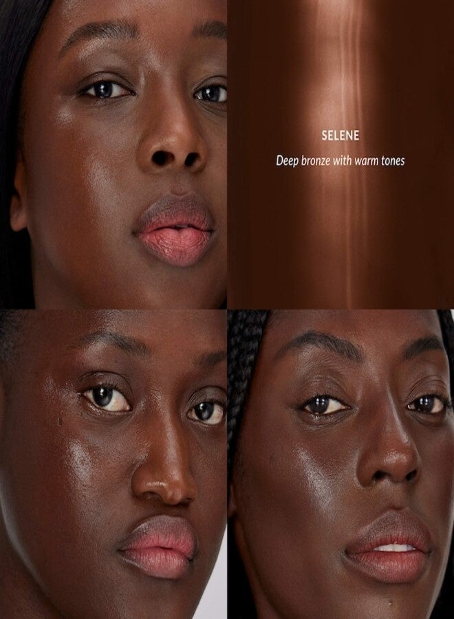 REFY Water Bronzer Liquid Cushion with Ceramides  Selene - Deep Bronze With Warm Tones, Hydrating Buildable Glow, Dewy Finish, 0.42 oz / 12g - Image 3