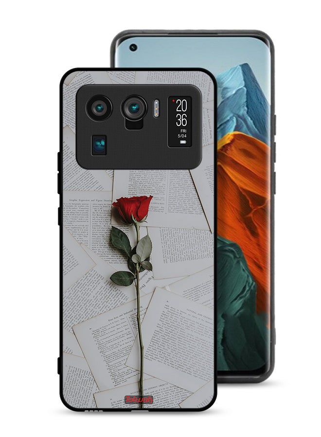 Tolwak Xiaomi Mi 11 Ultra Protective Case Cover Rose On Papers - Image 1