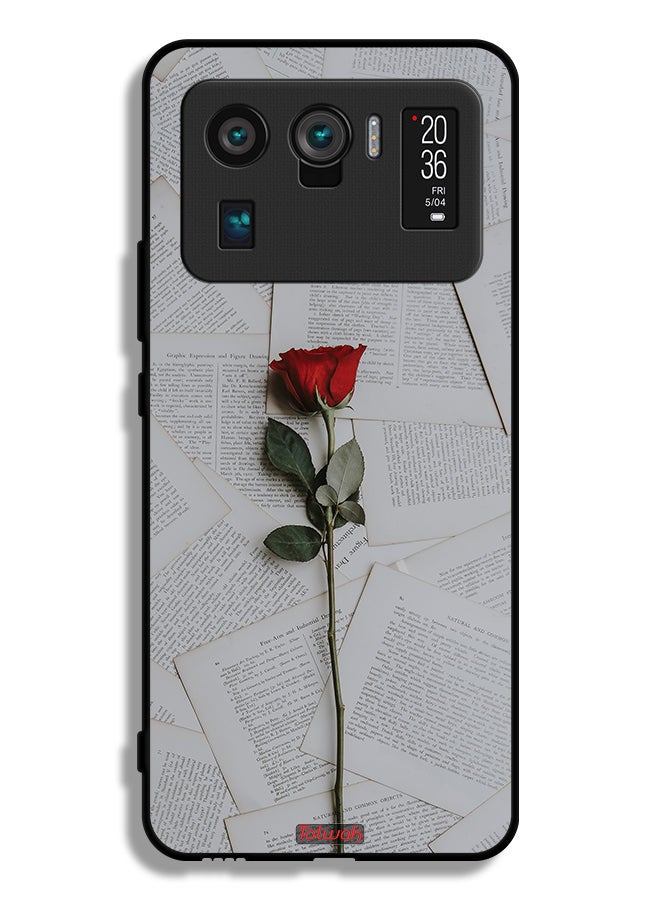 Tolwak Xiaomi Mi 11 Ultra Protective Case Cover Rose On Papers - Image 2