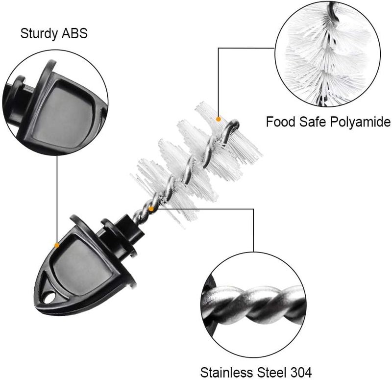 Ferroday Draft Beer Tap Plug 10 Pieces Keg Faucet Tap Plug Brush Draft Beer Rubber Tap Soother Covers Beer Faucet Brush Plug Beer Faucet Tap Cleaning Plug - 5+5 Keg Faucet Brush Plugs for Keg Beer Tap - Image 3