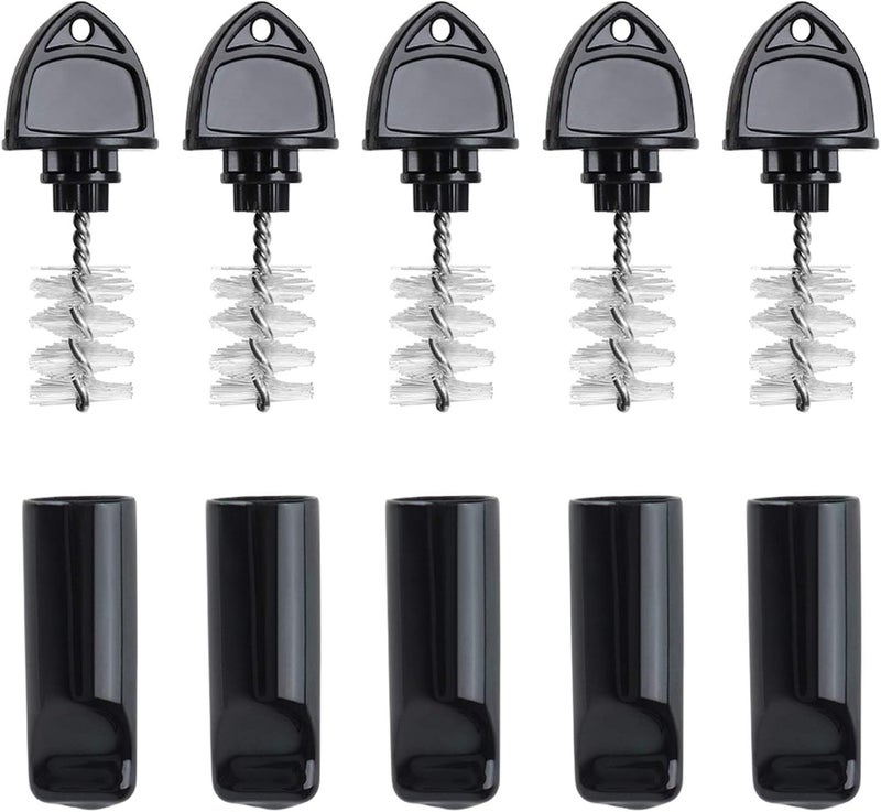 Ferroday Draft Beer Tap Plug 10 Pieces Keg Faucet Tap Plug Brush Draft Beer Rubber Tap Soother Covers Beer Faucet Brush Plug Beer Faucet Tap Cleaning Plug - 5+5 Keg Faucet Brush Plugs for Keg Beer Tap - Image 1