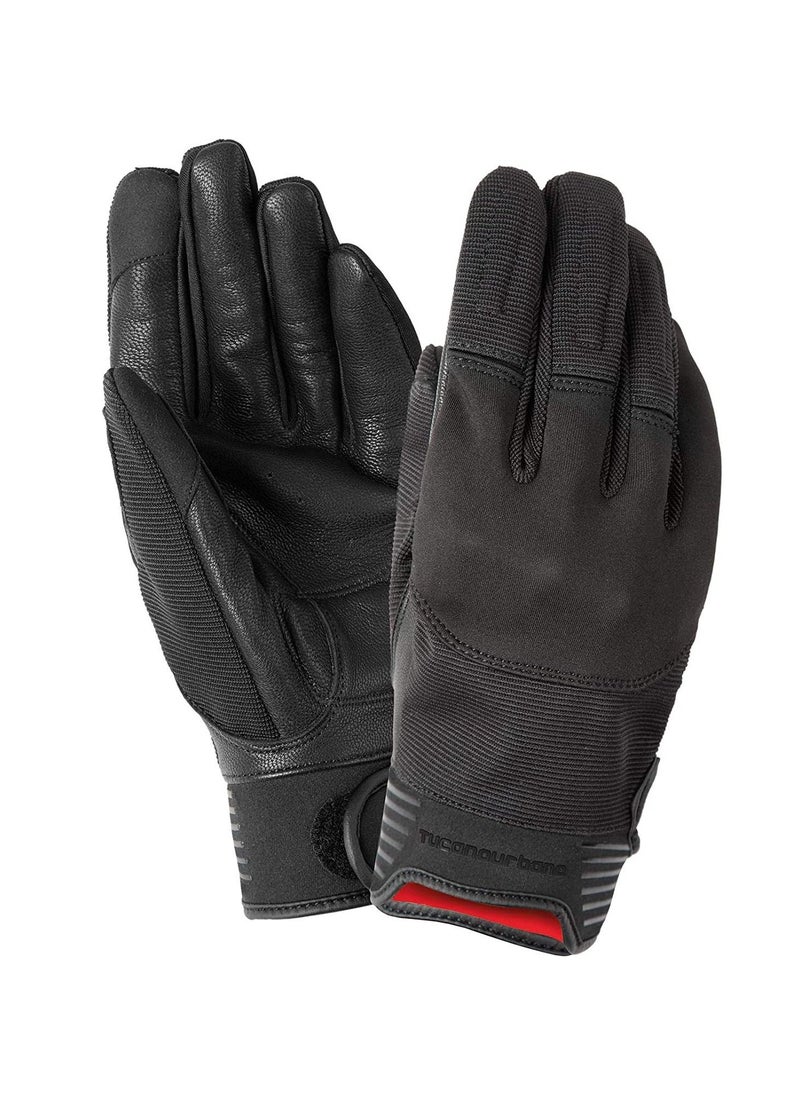 Tucano - Tucano Urbano Krill Motorcycle Leather Gloves 985HU Black (Small) - Image 1