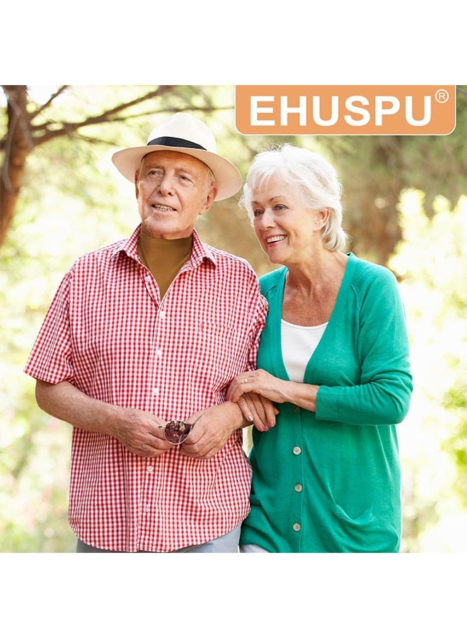 EHUSPU Tracheostomy Neck Stoma Cover,Breathable Laryngectomy Cover for Tracheostomy Care,Tracheostomy Supplies-Adjustable Neck Trachea Protector (Claybank Brown, 1pc)  - Image 3