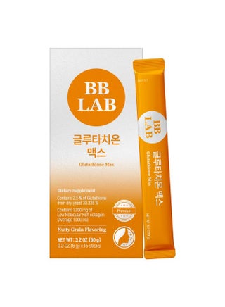 BB LAB BB LAB Glutathione Max Powder Stick Supplement, Korea Glutathione, Low Molecular Fish Collagen for Woman, Vitamin C, Fast Absorption, Antioxidant, Anti-Aging | Best Price KSA