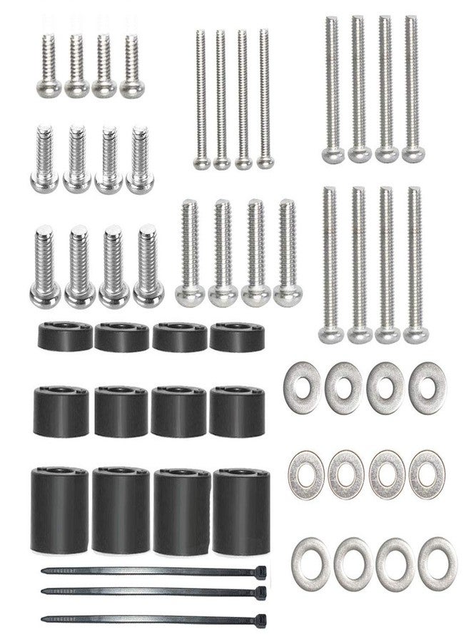Coret Universal TV Mount Screw Kit Includes M4, M5, M6 Screws, Washers and Spacers - Stainless Steel - Compatible with VESA Wall TV or Monitor Mounting - Image 1
