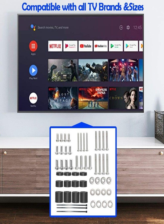 Coret Universal TV Mount Screw Kit Includes M4, M5, M6 Screws, Washers and Spacers - Stainless Steel - Compatible with VESA Wall TV or Monitor Mounting - Image 3