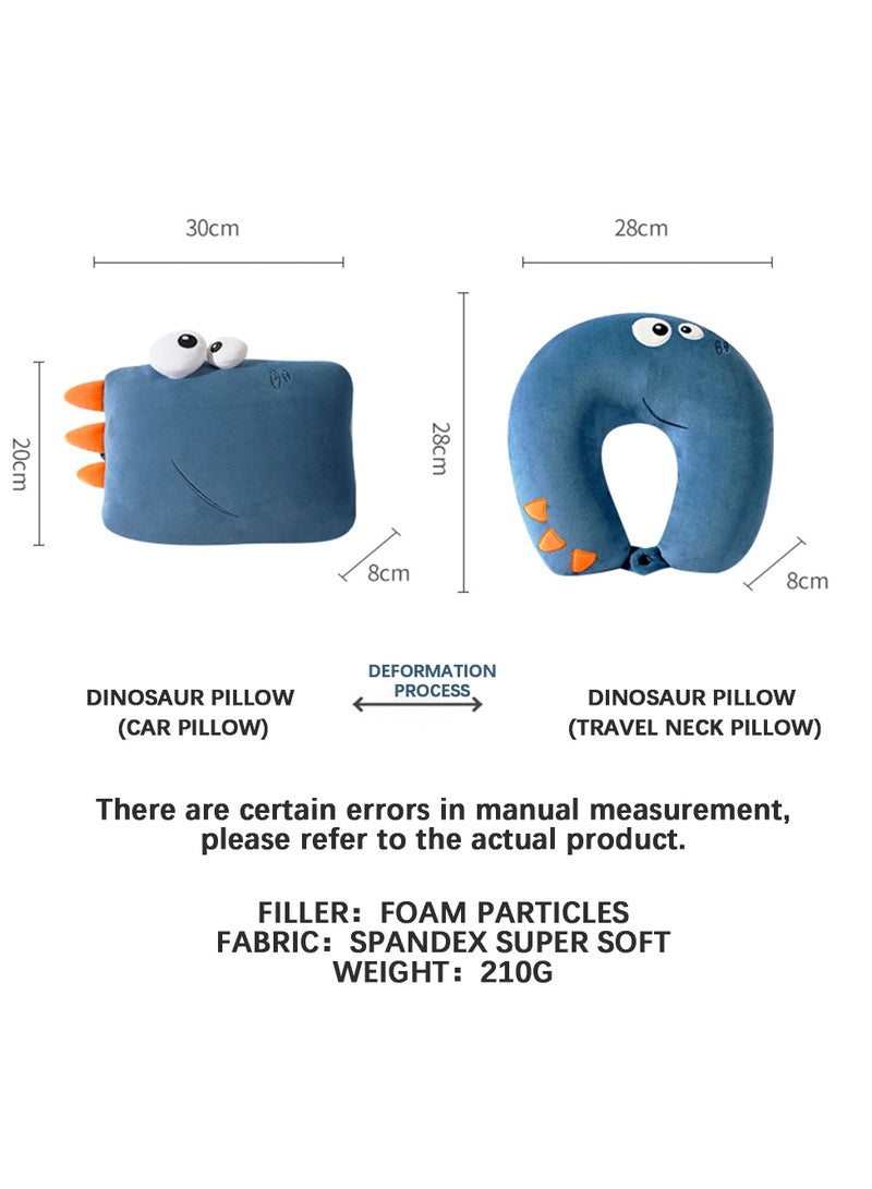 SYOSI Travel Pillow Kid, 2-in-1 Travel Pillow for Kids, Neck, Soft and Adorable Bear Animals Plushie That Converts into a U-Shaped Neck Pillow for Ultimate Comfort During Airplane, Car, Train, Bus Trip - Image 5