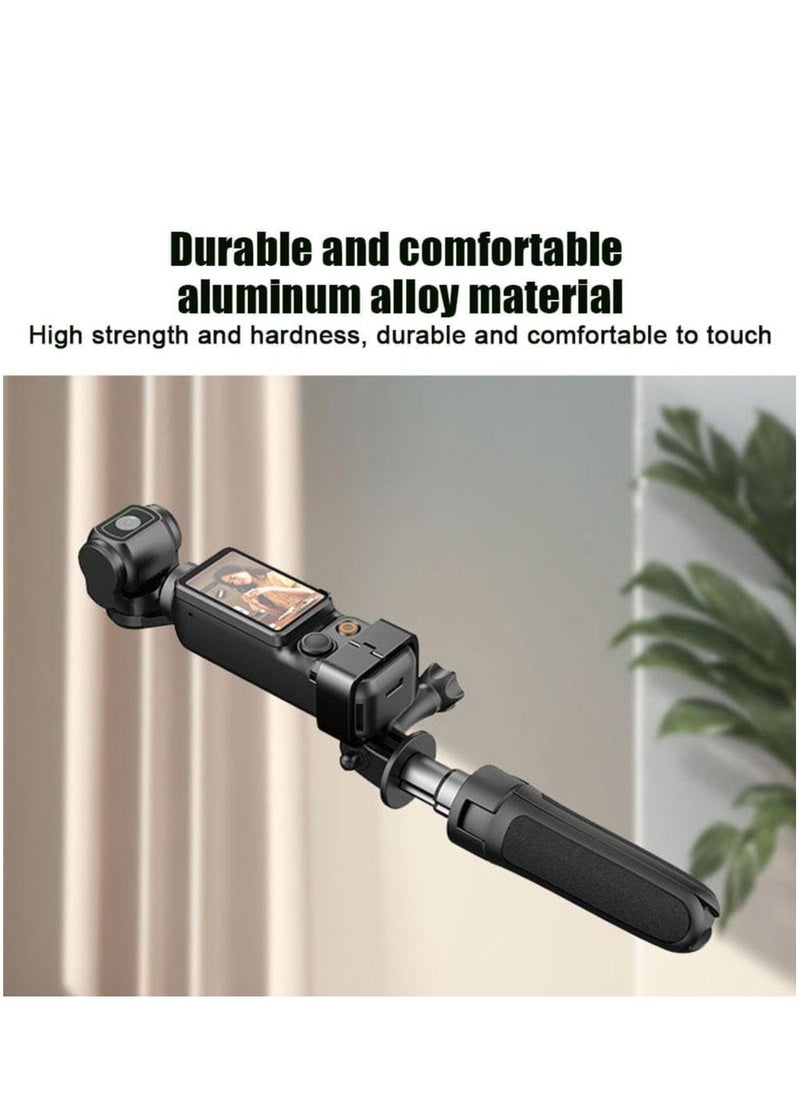 Expansion Adapter Compatible with DJI OSMO Pocket 3 Metal Expansion Adapter Head Camera Fixed Bezel Bracket Holder Portable Outdoor Accessories for OSMO Pocket 3 Fixing Bracket