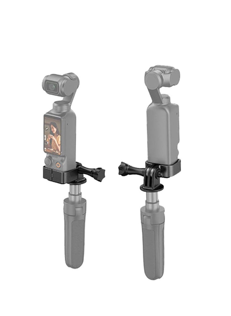 Expansion Adapter Compatible with DJI OSMO Pocket 3 Metal Expansion Adapter Head Camera Fixed Bezel Bracket Holder Portable Outdoor Accessories for OSMO Pocket 3 Fixing Bracket