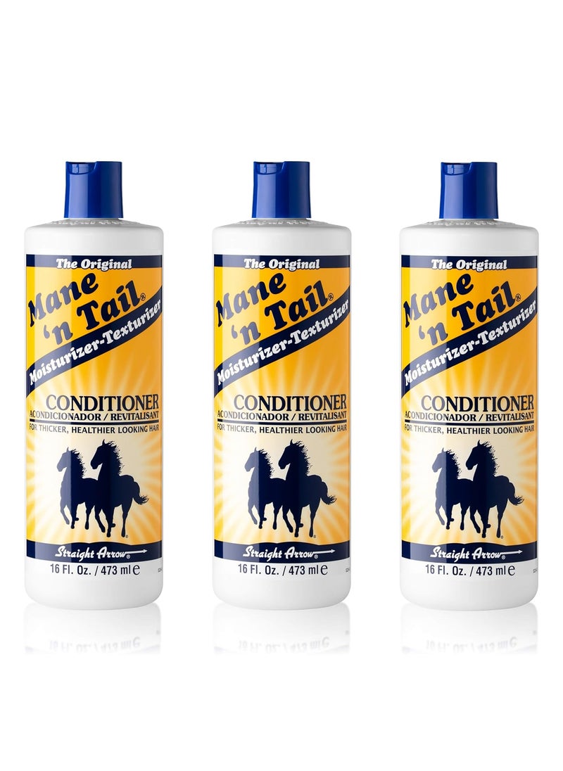 Mane 'n Tail Mane n Tail Original Formula For Thicker Fuller Hair 16 oz 3 Pack Conditioner 