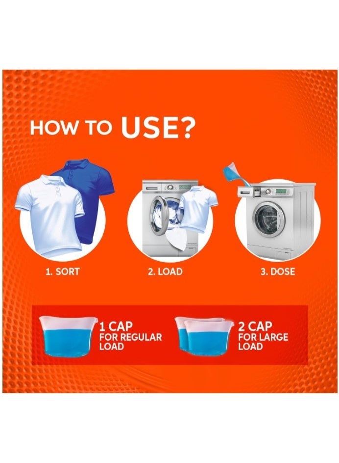 تايد منظف الغسيل تايد جل أوتوماتيك باور – نظافة وانتعاش، 4 × 1.8 لتر - Image 2