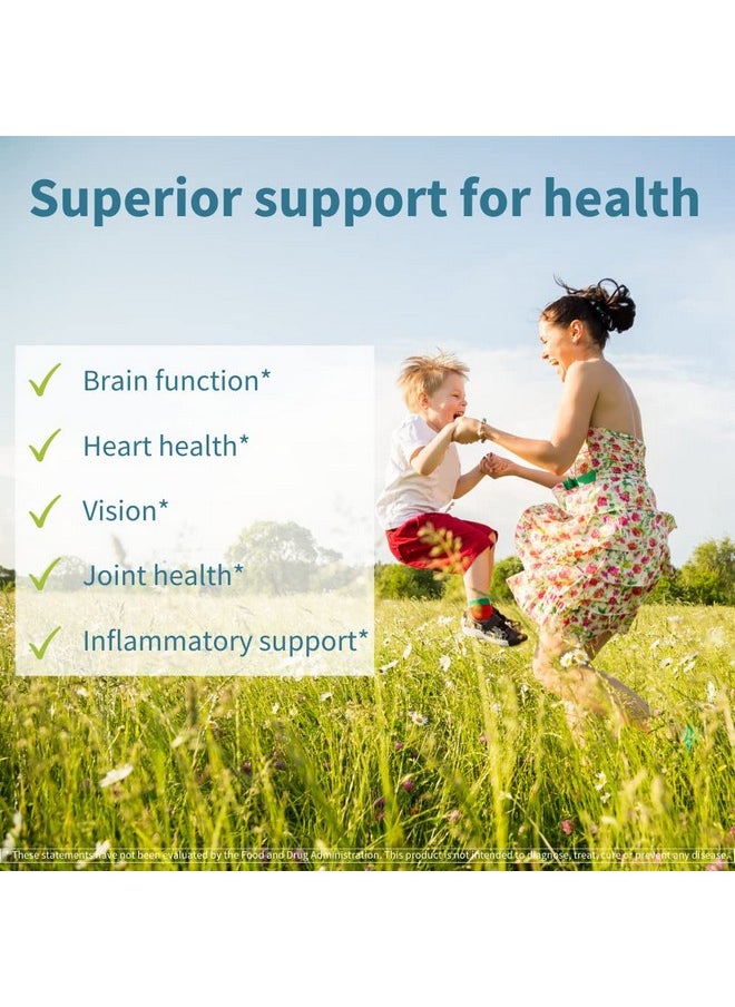 Igennus Healthcare Nutrition - Pure & Essential Vegan Omega 3 & Astaxanthin High Concentration Epa Dha Algae Oil Sustainable & Pure 600Mg Dha & Epa For Heart Brain & Eye Health 60 Small Softgels - Image 1