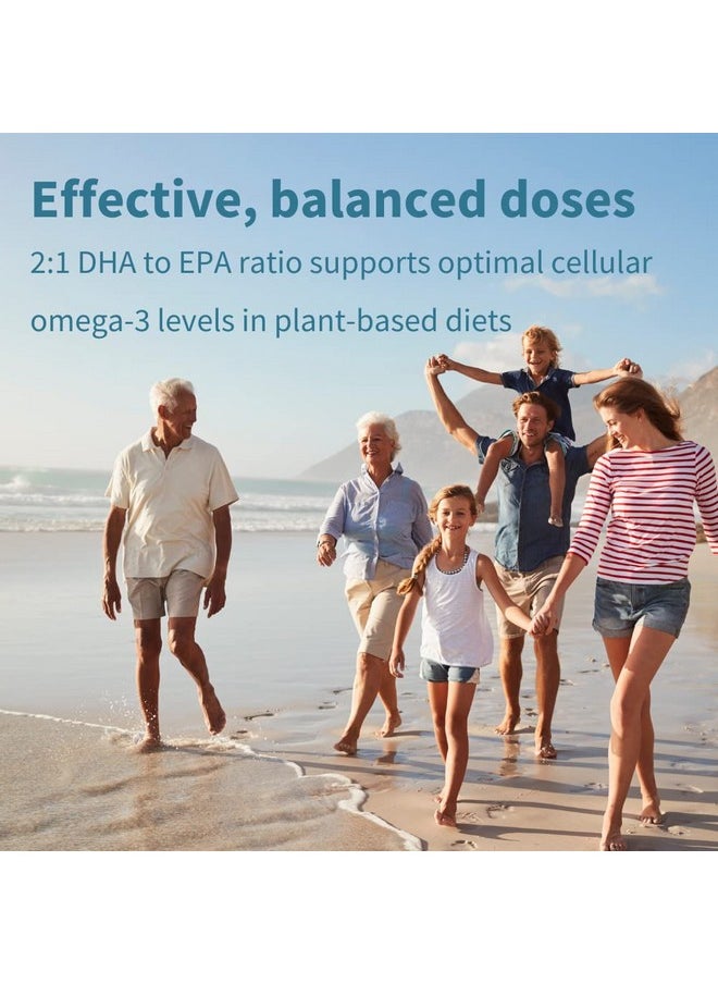 Igennus Healthcare Nutrition - Pure & Essential Vegan Omega 3 & Astaxanthin High Concentration Epa Dha Algae Oil Sustainable & Pure 600Mg Dha & Epa For Heart Brain & Eye Health 60 Small Softgels - Image 1
