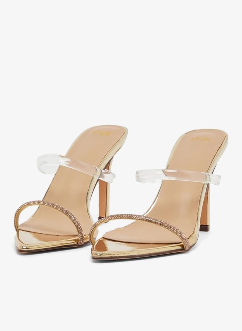 Styli Strappy Slip-On Stiletto Heel Sandals - Image 2