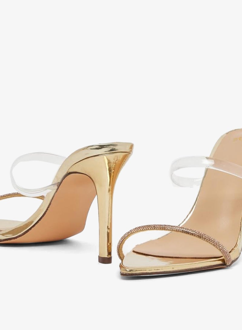 Styli Strappy Slip-On Stiletto Heel Sandals - Image 3