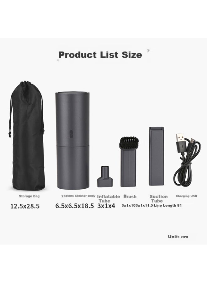 Ecola Desktop Computer Vacuum Cleaner, Handheld Car Vacuum Cleaner, Car Keyboard And Case Dust Removal Rechargeable Model Btt17wbk - Image 5