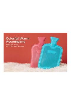 MARK STORE Hot Water Bag with Soft Cover 2 Liter, Classic Rubber Hot Water Bag for Cramps, Neck, Shoulders Pain Relief, Hot Cold Pack for Hot and Cold Therapy and Feet Warmer  - Image 3