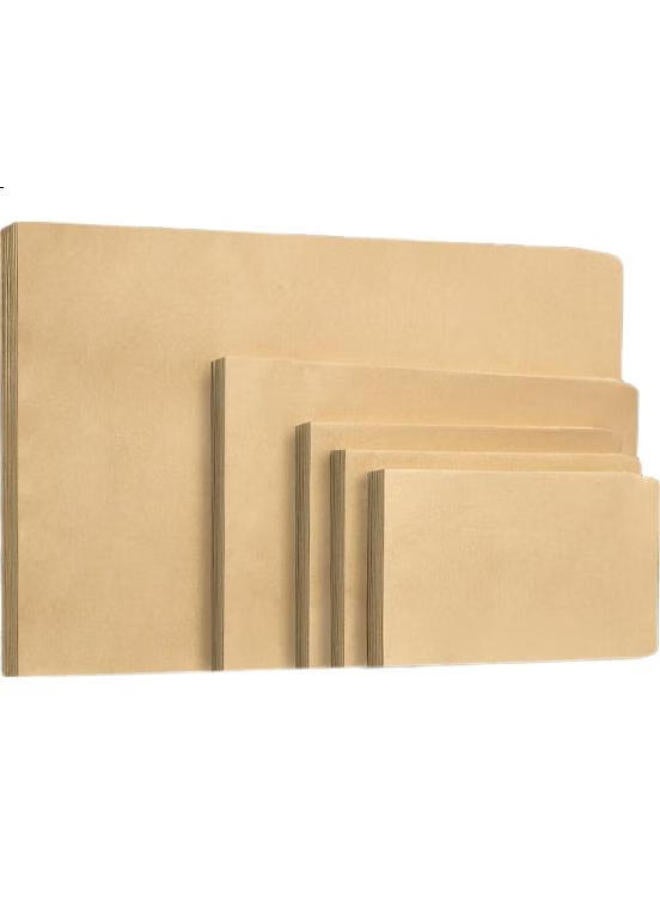 Kingdee 100 Sheets No. 7 Kraft Paper Envelopes, 229*162Mm, Blank Envelopes Without Text, Invoice Envelopes, Payroll Envelopes, Customizable, Bcbq19-7 - Image 1