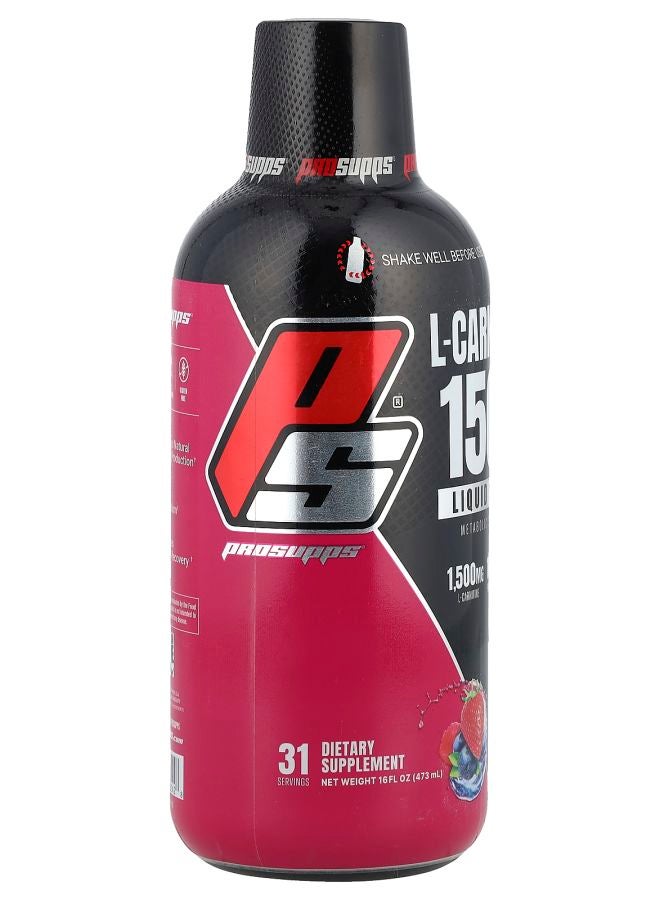 ProSupps L-Carnitine 1500 Liquid Shots Berry 16 fl oz (473 ml) - Image 2