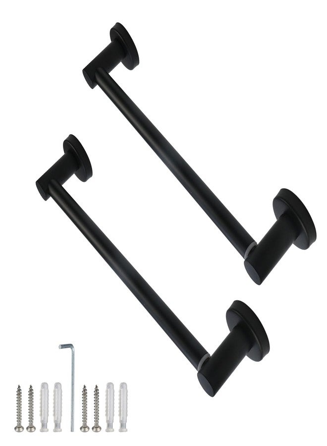 Oedema 2 Pack Curtain Rod Adjustable French Door Curtain Rod 13.78"-24.8" Sash Curtain Rods with Instruction & Screws for French Door, Sidelight Window, 3/4" Diameter, Black - Image 1