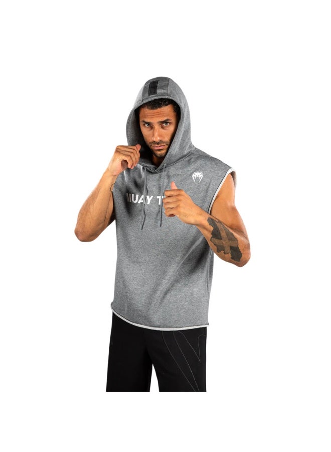 VENUM MUAY THAI VT SLEEVELESS HOODIE HEATHER GREY - Image 2