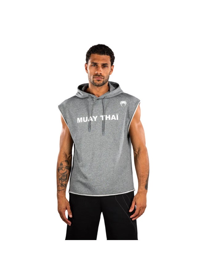 VENUM MUAY THAI VT SLEEVELESS HOODIE HEATHER GREY - Image 1