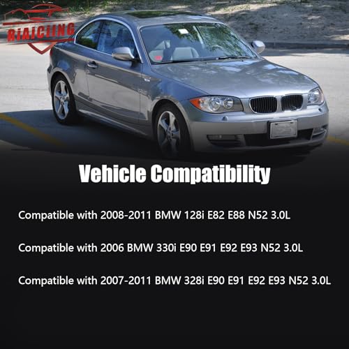 RiAiCiING Cold Air Intake Kit Compatible with BMW 2008-2011 128i E82 E88, 2008-2011 328i/2006 330i E90 E91 E92 E93 N52 3.0L, Increases Horsepower & Torque, More Aggressive and Sporty Induction Sound - Image 2