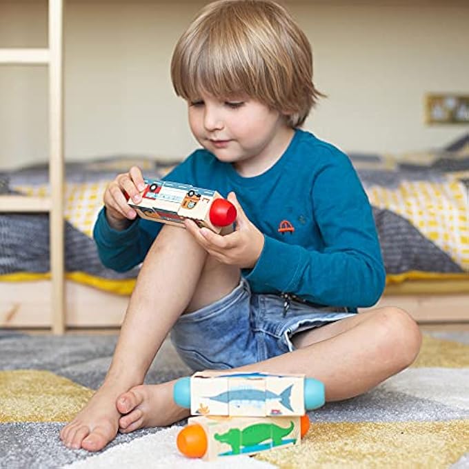 WOODEN JUNGLE ANIMAL TWIST BLOCKS - Image 5