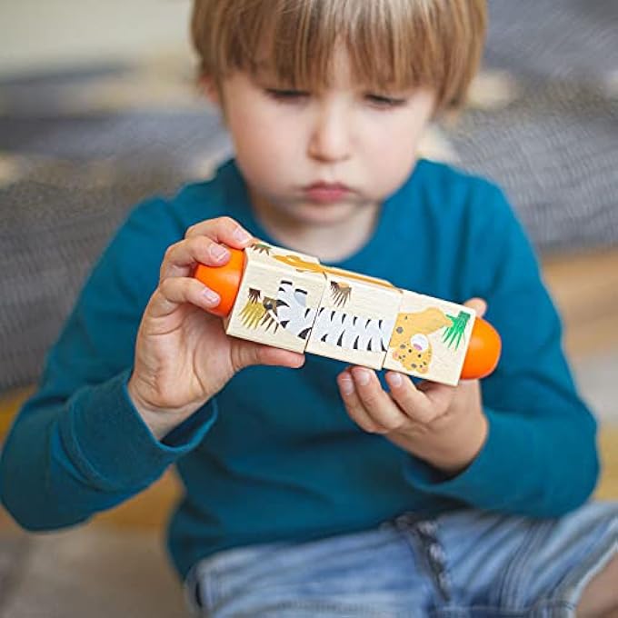 WOODEN JUNGLE ANIMAL TWIST BLOCKS - Image 3