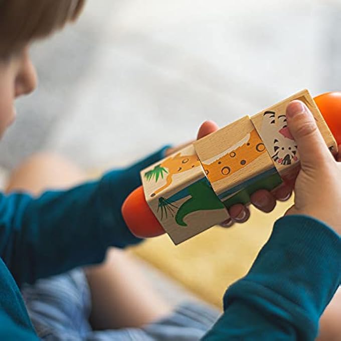 WOODEN JUNGLE ANIMAL TWIST BLOCKS - Image 2