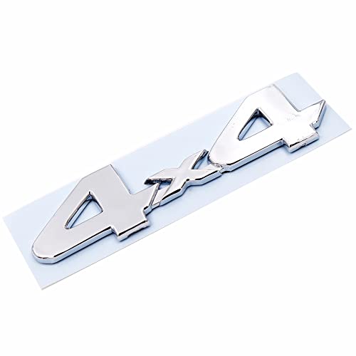 Asraw Chrome Finish 4x4 Car Sticker - 4x4 Emblem for Car (15x4 cm) - Image 1