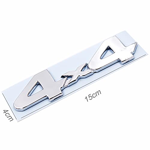 Asraw Chrome Finish 4x4 Car Sticker - 4x4 Emblem for Car (15x4 cm) - Image 2
