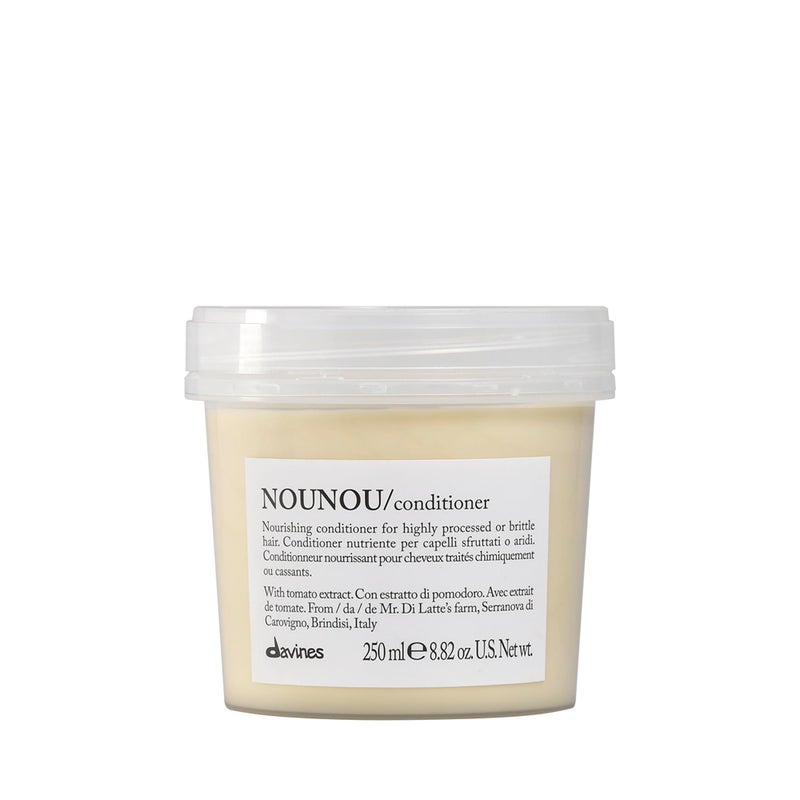 Davines NOUNOU Conditioner | Hydrating Deep Conditioner for Bleached, Permed, Relaxed, Damaged or Very Dry Hair | Replenishes Chemically Processed Hair | 8.45 fl oz - Image 1