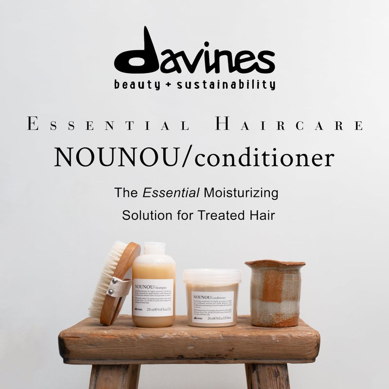 Davines NOUNOU Conditioner | Hydrating Deep Conditioner for Bleached, Permed, Relaxed, Damaged or Very Dry Hair | Replenishes Chemically Processed Hair | 8.45 fl oz - Image 3
