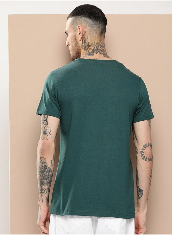 Difference of Opinion Plain Regular Fit T-Shirt by Styli  - Image 3