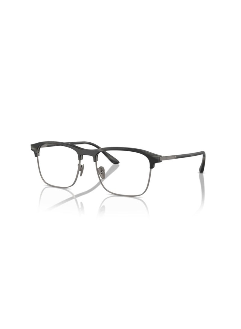 GIORGIO ARMANI Giorgio Armani Man Rectangular  Eyeglasses- Ar 7262 - Lense Size:54Mm - Matte Blue Horn - Image 1