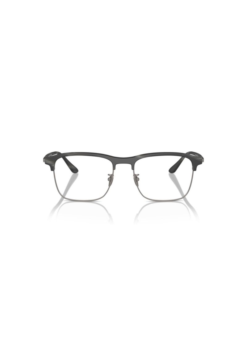 GIORGIO ARMANI Giorgio Armani Man Rectangular  Eyeglasses- Ar 7262 - Lense Size:54Mm - Matte Blue Horn - Image 4