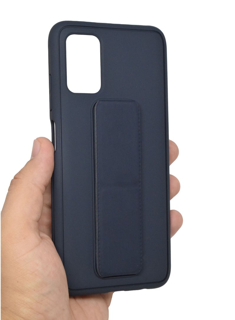 BORTONY Galaxy A03s 164 Case Silicone Camera Protected Shockproof With Finger Grip Stand Cover - Image 1