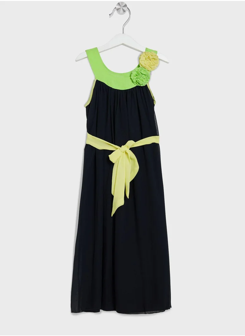 ليتل جولدن ابل Kids Little Full Sleeve 2 Piece Dress Sets