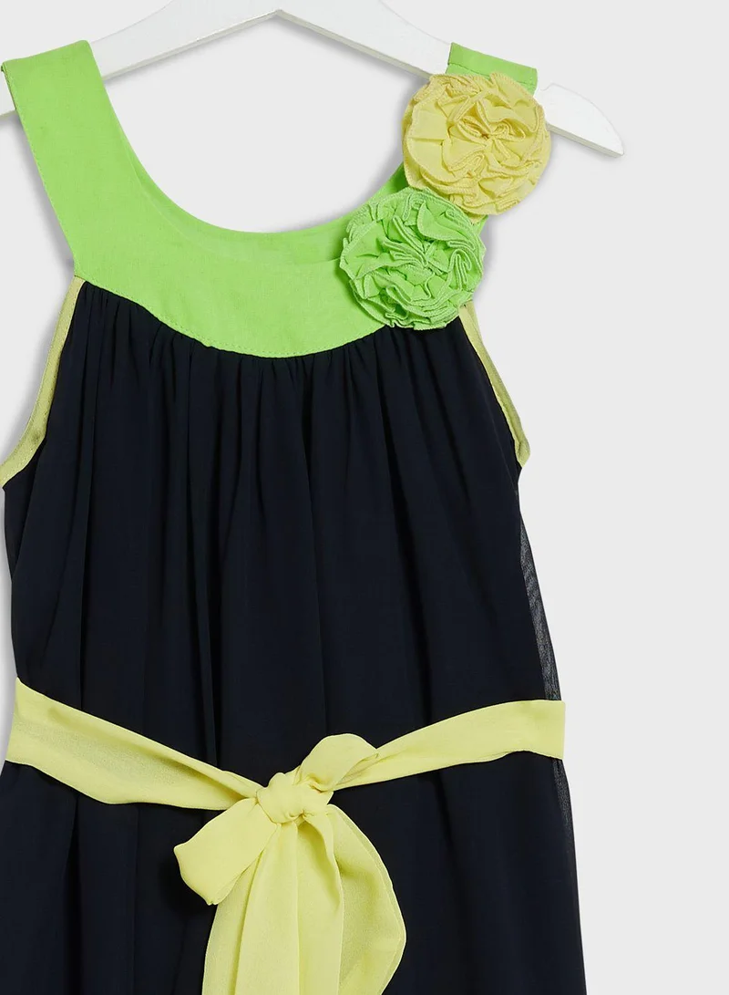 ليتل جولدن ابل Kids Little Full Sleeve 2 Piece Dress Sets