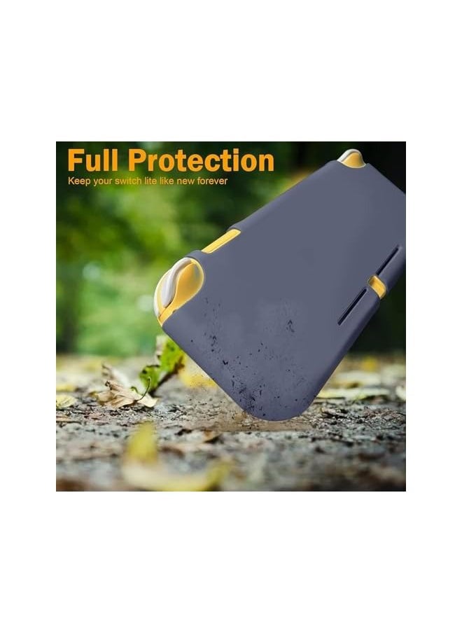 PROMASS Case for Nintendo Switch Lite - Soft Silicone Shock Proof Anti-Slip Protective Cover with Ergonomic Grip Design for Switch Lite Console  - Image 4